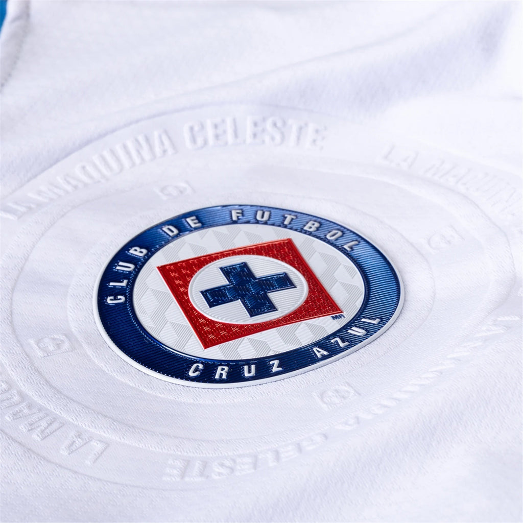 Pirma Georgios Giakoumakis Cruz Azul Away Jersey 24/25 (White/Blue)