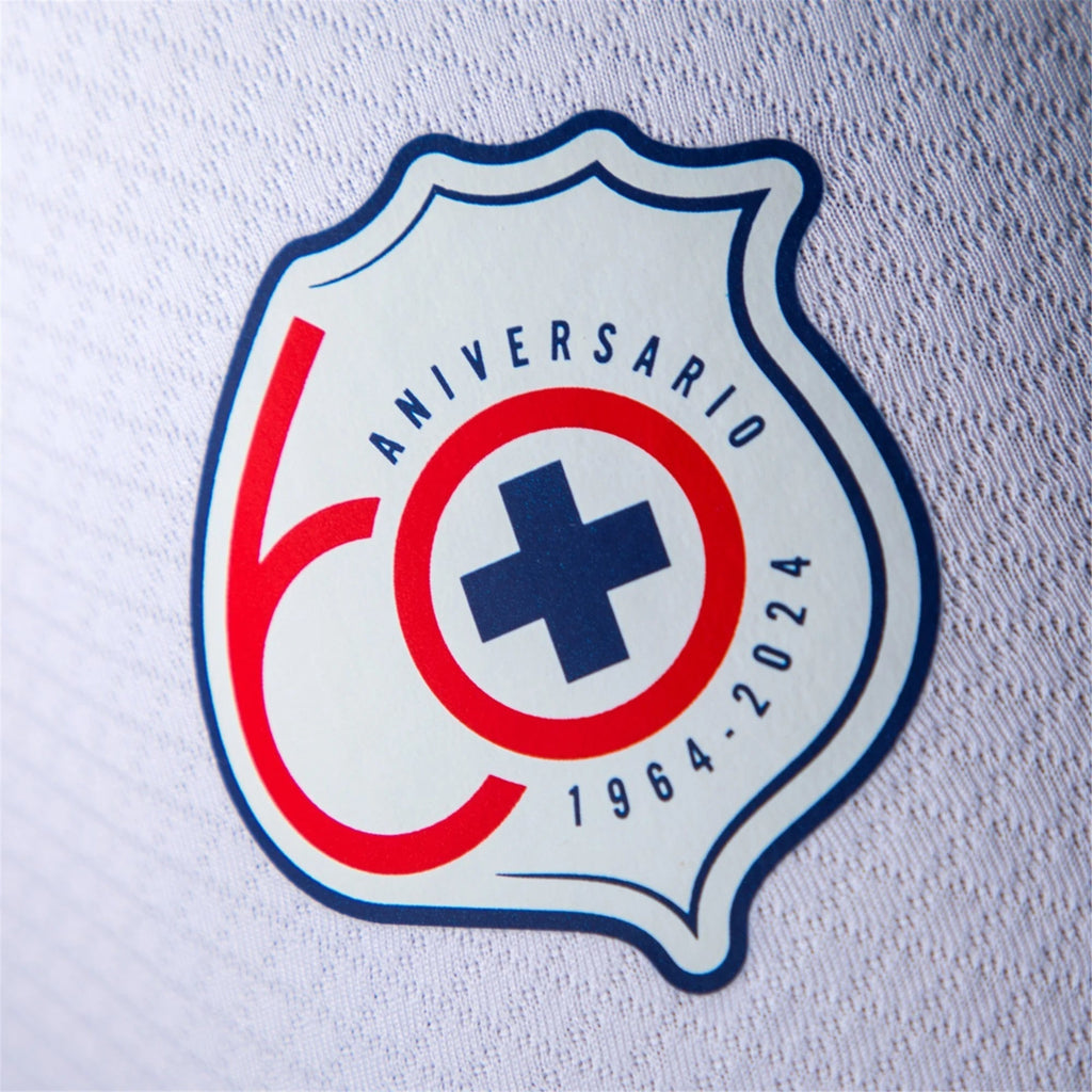 Pirma Georgios Giakoumakis Cruz Azul Away Jersey 24/25 (White/Blue)