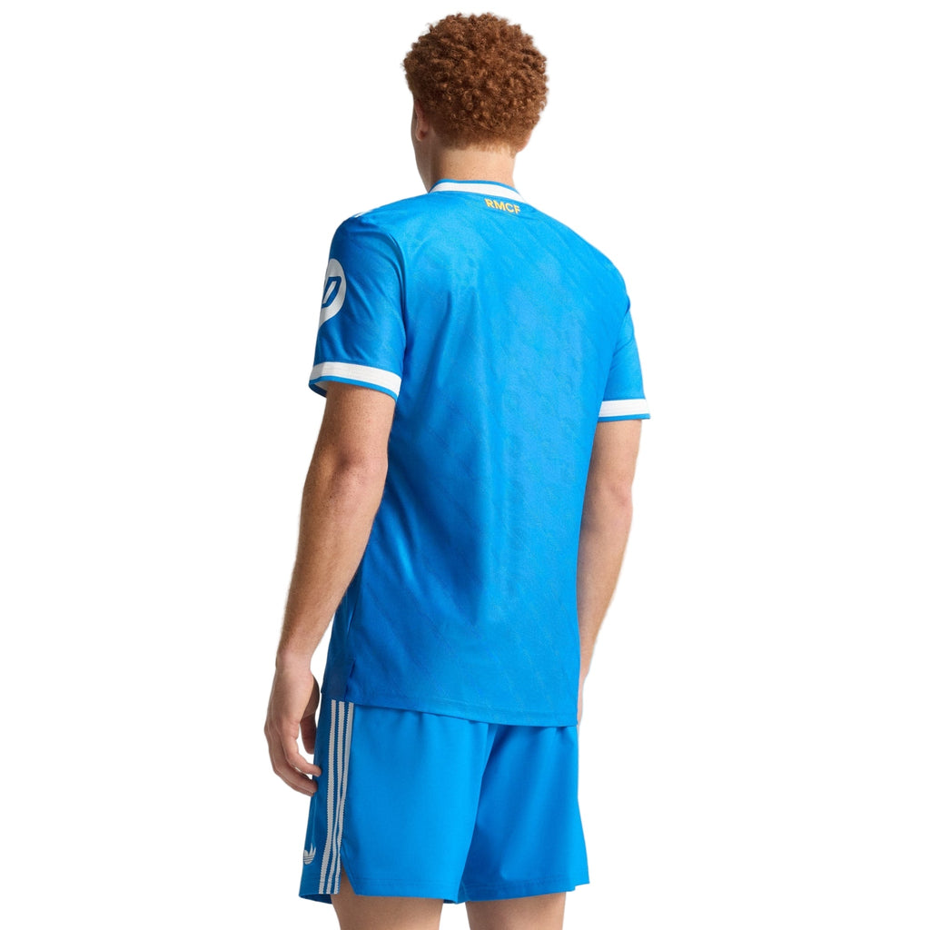 adidas Men's Trent Real Madrid 25/26 Authentic Third Jersey w/ Champions League Patches (Blue)