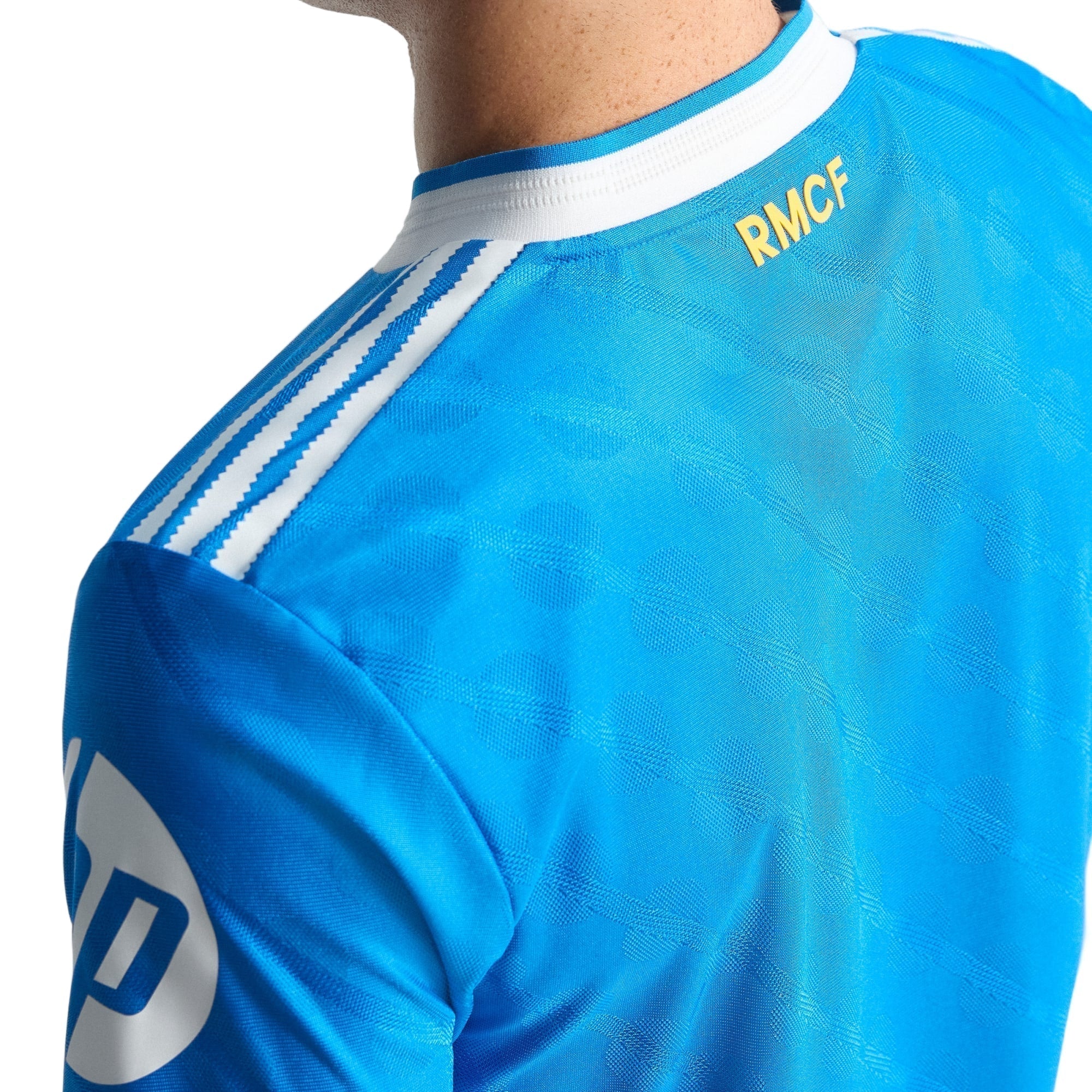 adidas Men's D. Ceballos Real Madrid 25/26 Authentic Third Jersey w/ Champions League Patches (Blue)