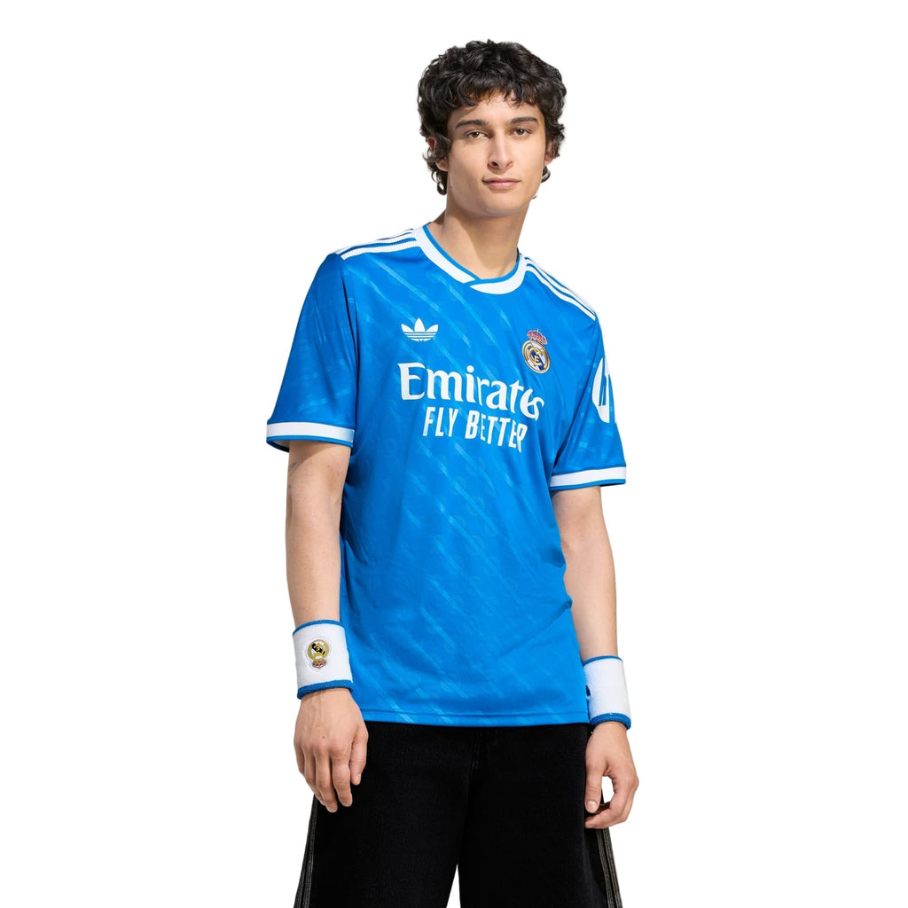 adidas Men's Real Madrid Third Jersey 25/26 (Blue/White)