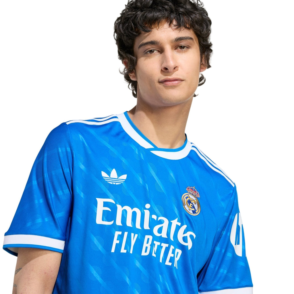 adidas Men's Real Madrid Third Jersey 25/26 (Blue/White)