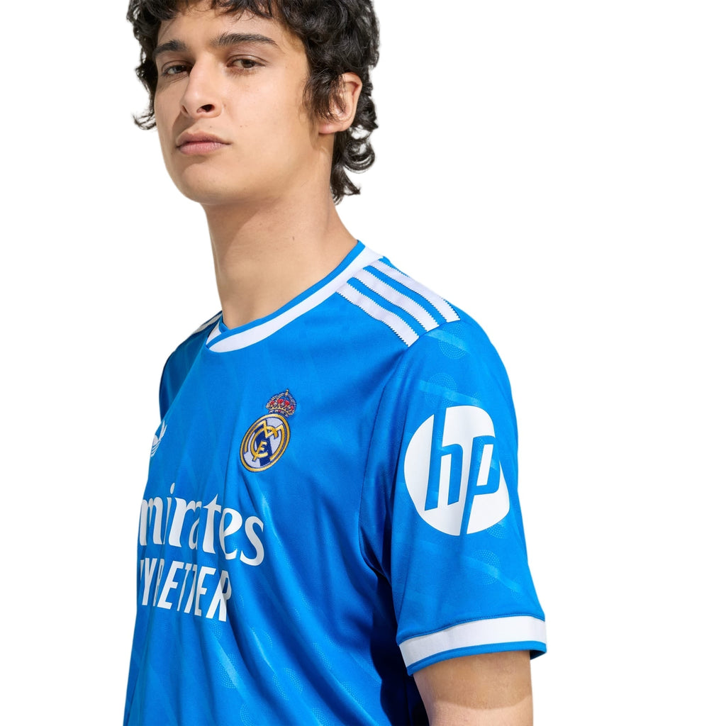 adidas Men's Real Madrid Third Jersey 25/26 (Blue/White)
