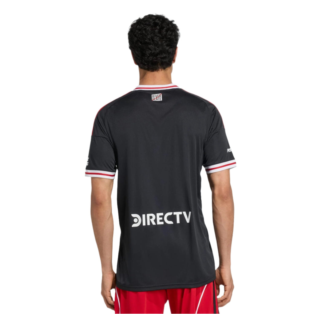 adidas Men's River Plate 25/26 Away Jersey (Black/Red)