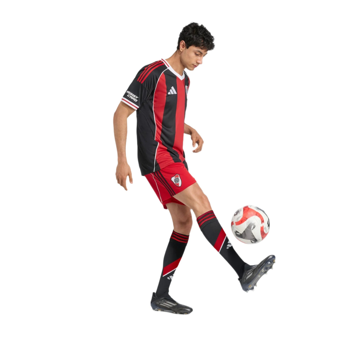 adidas Men's River Plate 25/26 Away Jersey (Black/Red)