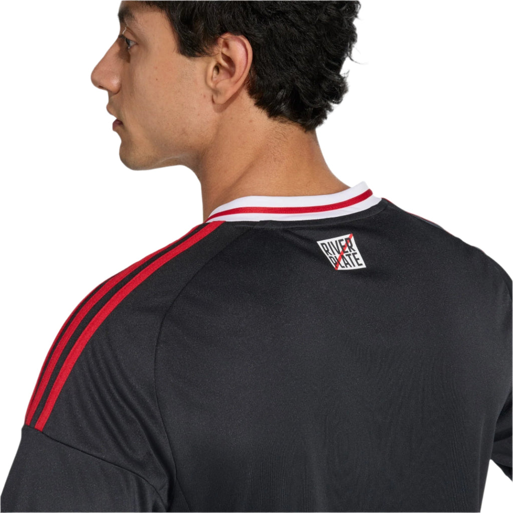 adidas Men's River Plate 25/26 Away Jersey (Black/Red)