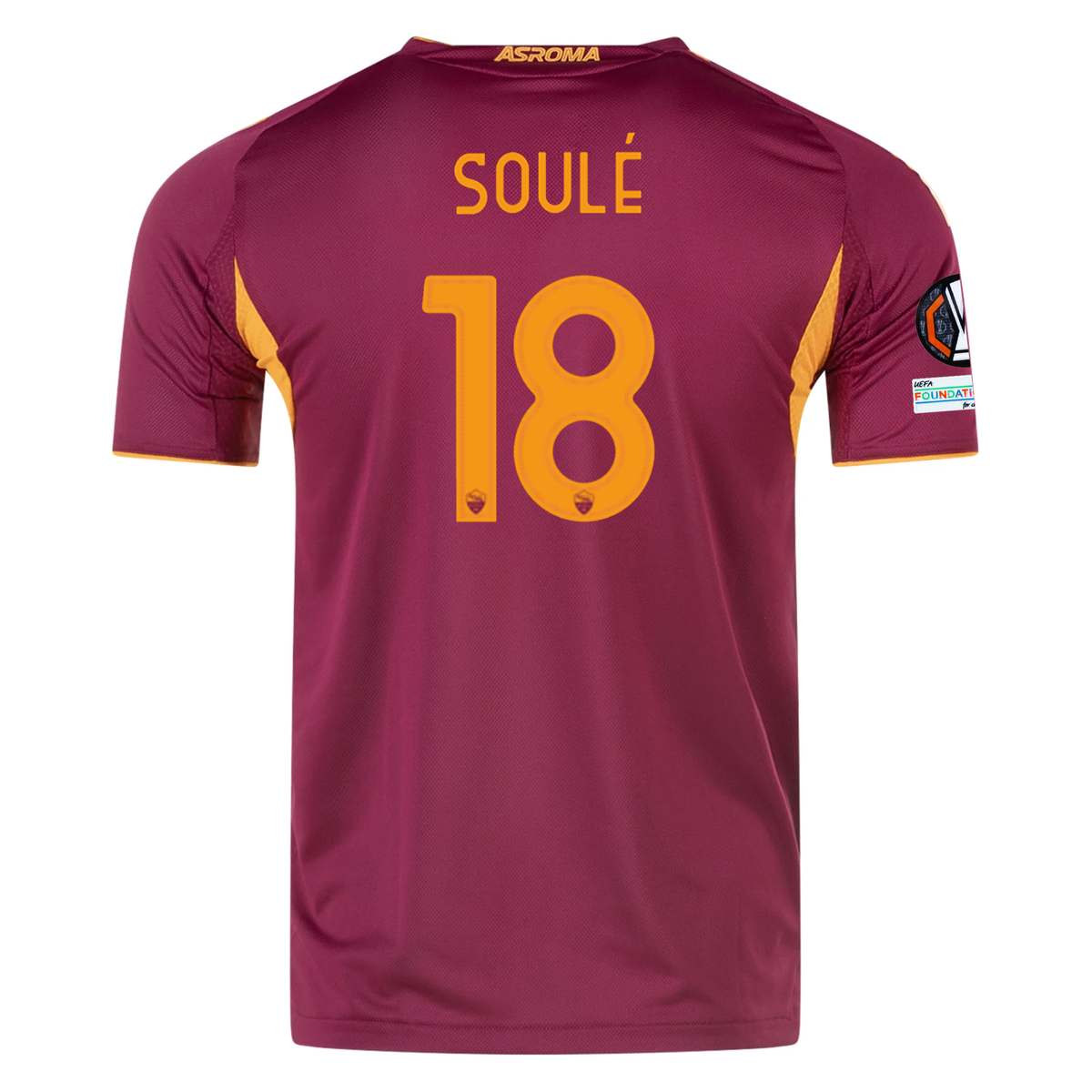 adidas Roma Authentic MatÃ­as SoulÃ© Home Jersey w/ Europa League Patches 25/26 (Burgundy)