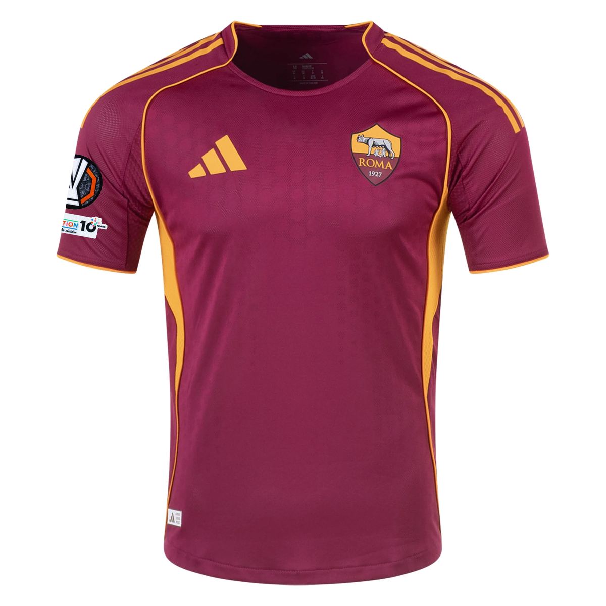 adidas Roma Authentic Stephan El Shaarawy Home Jersey w/ Europa League Patches 25/26 (Burgundy)