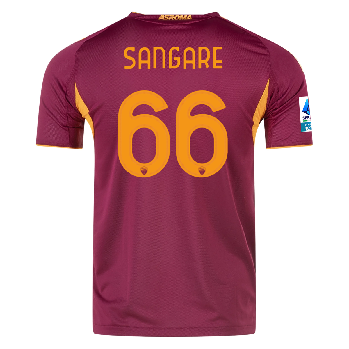 adidas Roma Authentic Buba SangarÃ© Home Jersey w/ Serie A Patch 25/26 (Burgundy)