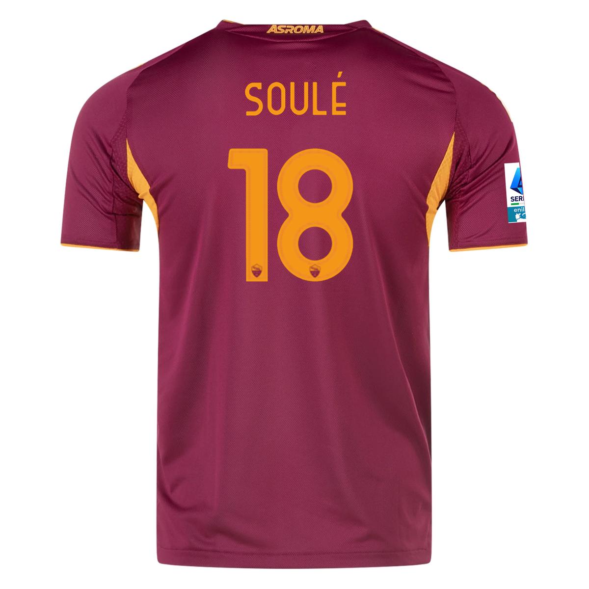 adidas Roma Authentic MatÃ­as SoulÃ© Home Jersey w/ Serie A Patch 25/26 (Burgundy)