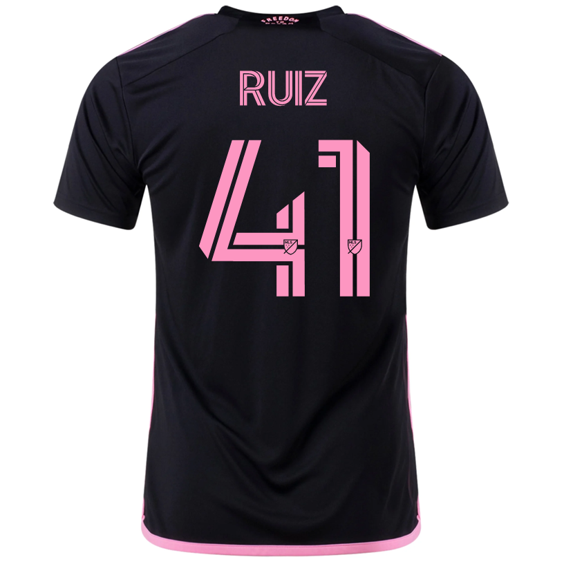 adidas David RuÃ­z Inter Miami Away Jersey 23/24 (Black/True Pink)
