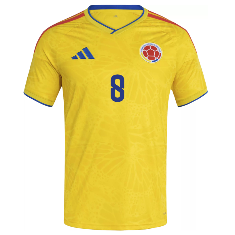 adidas Men's Carrascal Colombia 2026 Home Jersey (Impact Yellow)