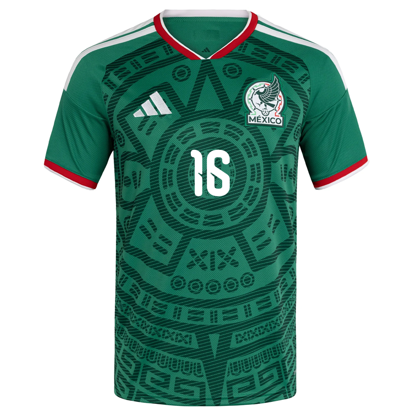 adidas Men's H. Herrera Mexico Authentic Home 2026 World Cup Jersey (Bold Green)