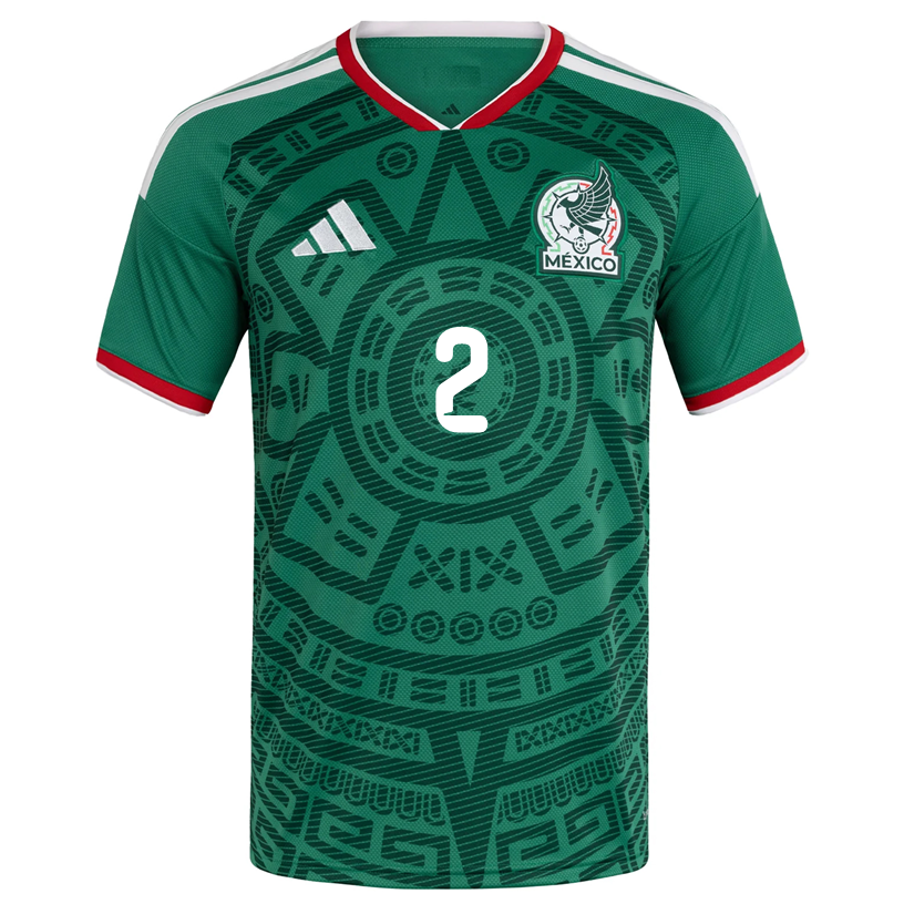 adidas Men's I. Reyes Mexico Authentic Home 2026 World Cup Jersey (Bold Green)