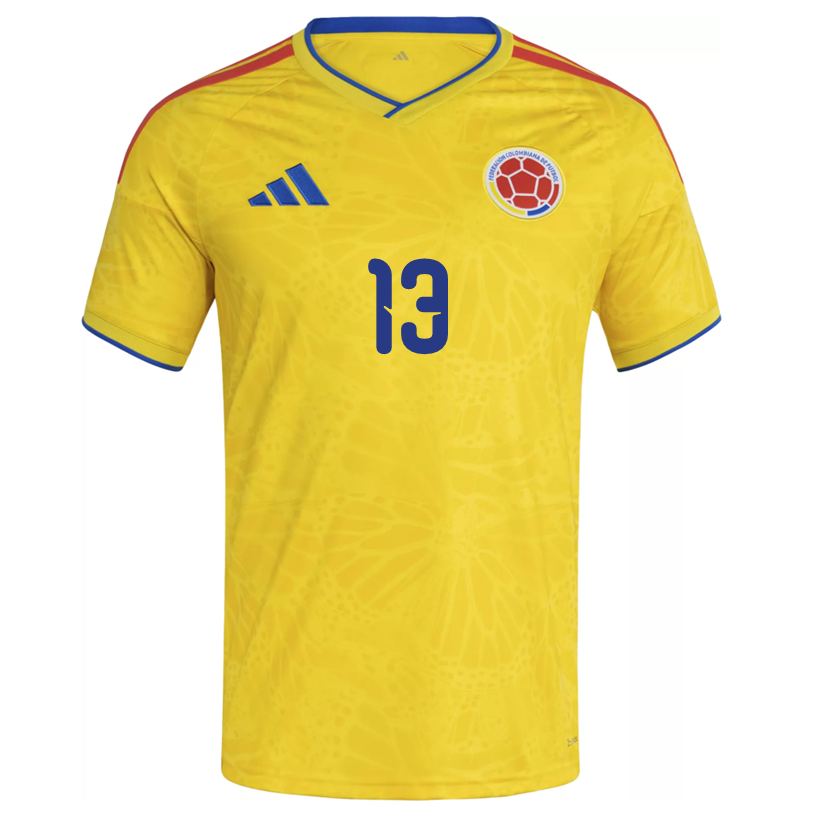 adidas Men's Mina Colombia 2026 Home Jersey (Impact Yellow)
