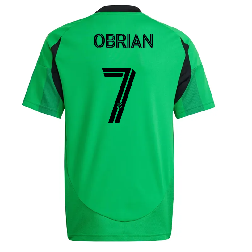 adidas Austin FC JÃ¡der Obrian Home Jersey 25/26 (Real Green)