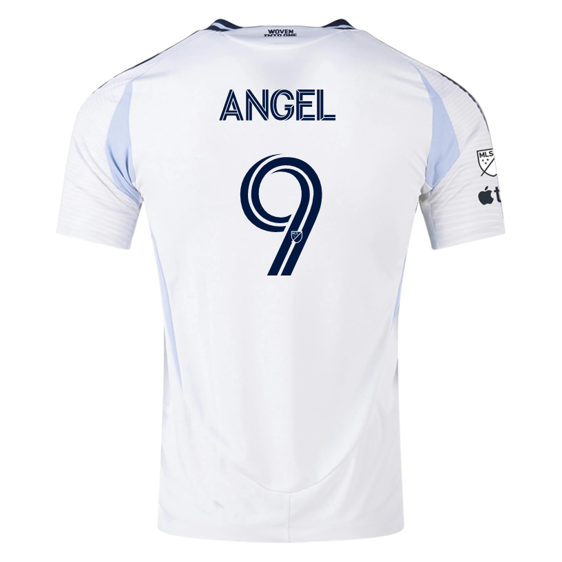 adidas San Diego FC Authentic TomÃ¡s Ãngel Away Jersey 25/26 w/ MLS & Apple Patch (White)