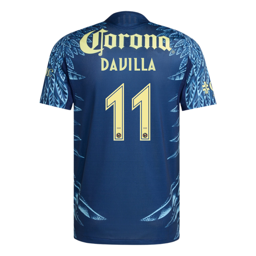 adidas Davila Men's Club AmÃ©rica 25/26 Authentic Away Jersey (Blue)