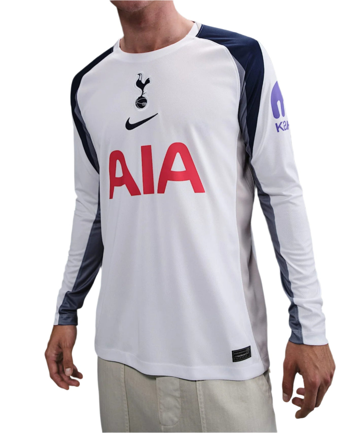Nike Tottenham Hotspurs Home 25/26 Long Sleeve Jersey (White/Iron/Binary Blue)