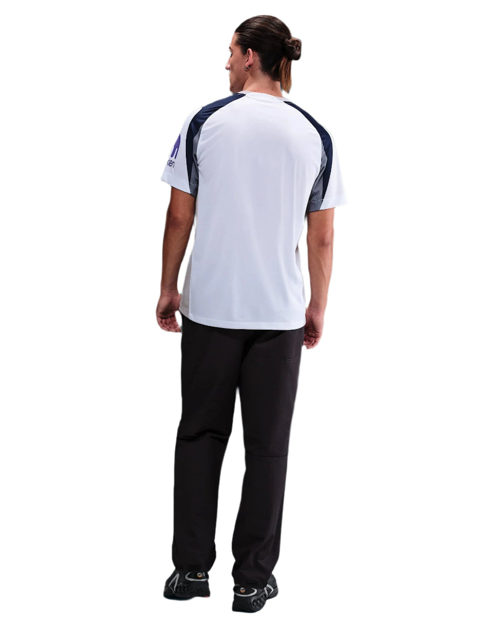 Nike Tel Tottenham Hotspurs Home Jersey w/ EPL + No Room For Racism Patch 25/26 (White/Iron/Binary Blue)