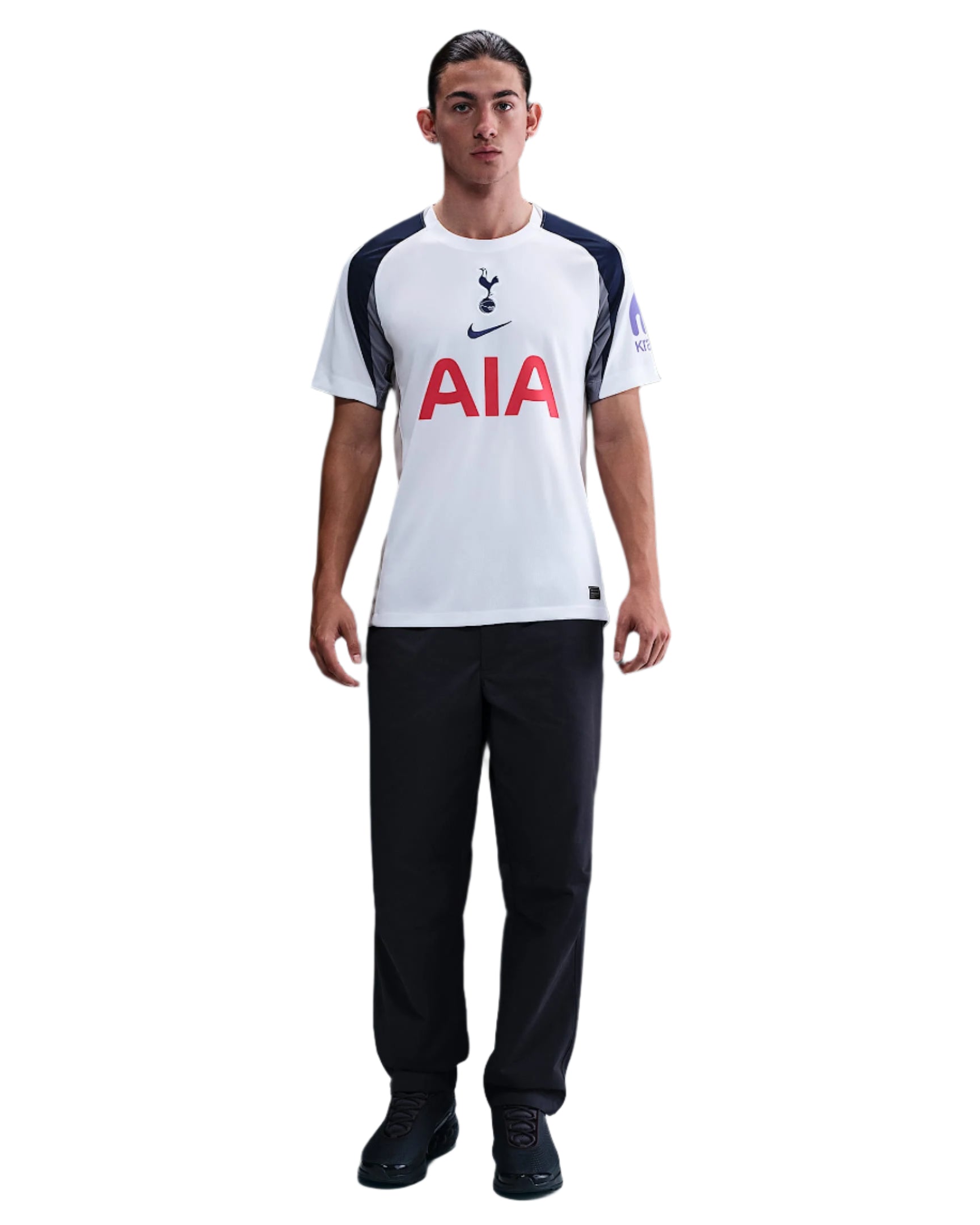 Nike Solanke Tottenham Hotspurs Home Jersey w/ EPL + No Room For Racism Patch 25/26 (White/Iron/Binary Blue)