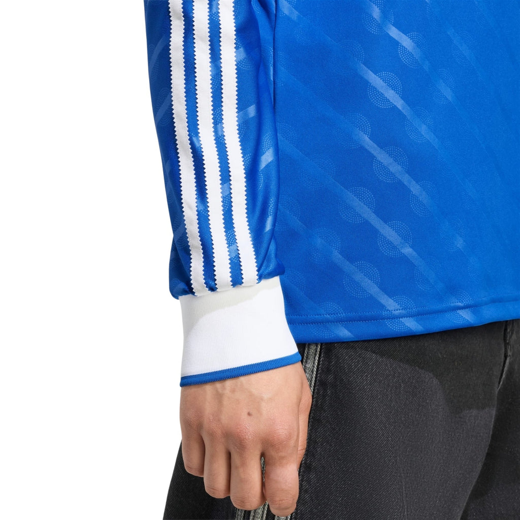 adidas Men's Real Madrid Long Sleeve Third Jersey 25/26 (Blue/White)