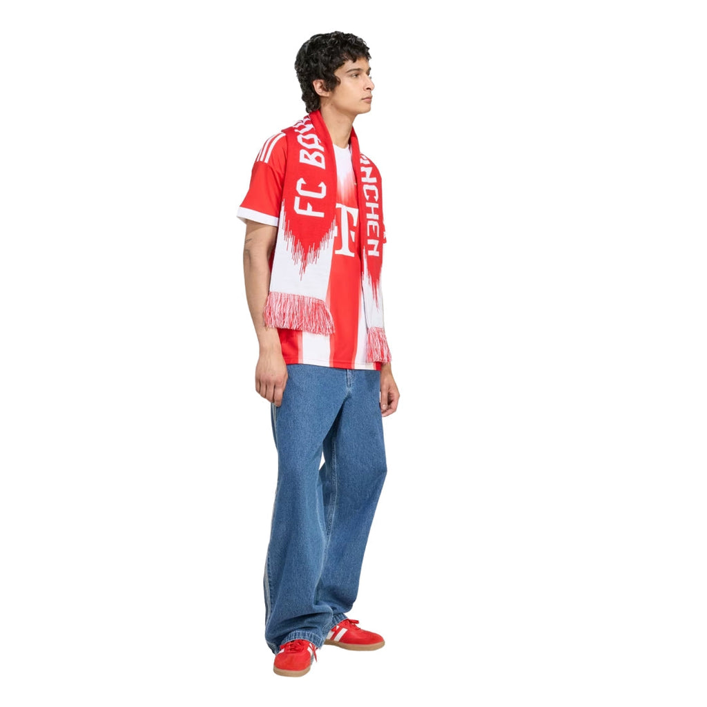 adidas Bayern Munich Gnabry Home Jersey w/ Champions League Patches 25/26 (Red)