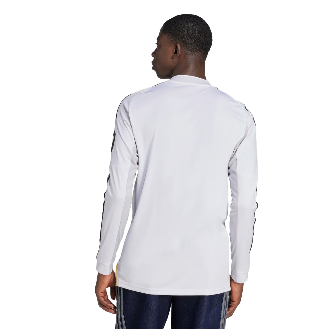 adidas Real Madrid Fran Garcia Long Sleeve Home Jersey w/ Champions League Patches 25/26 (White)