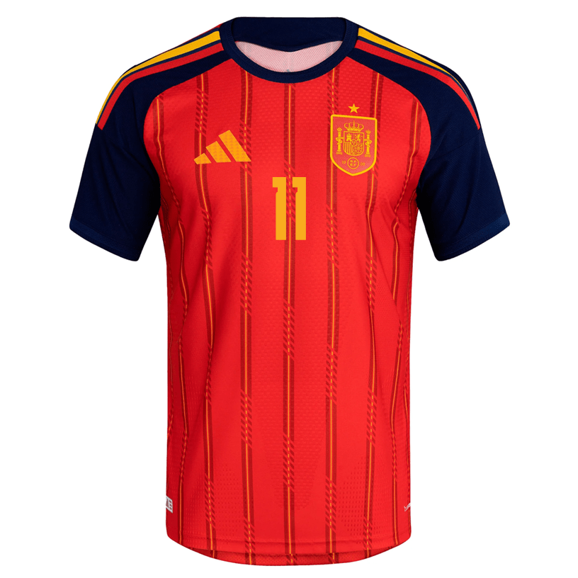adidas Men's Ferran Spain Authentic World Cup Home Jersey 2026 (Vivid Red)