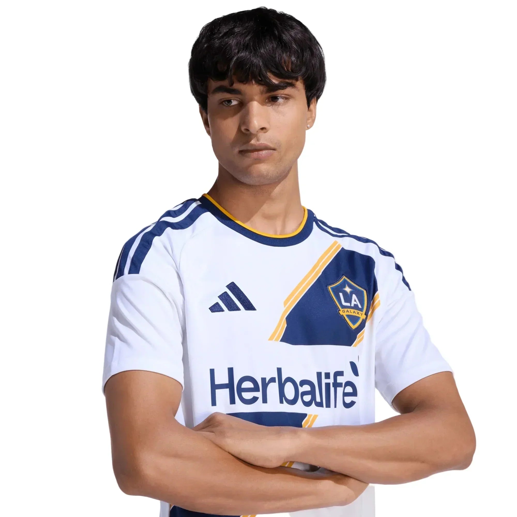 adidas Men's Parente LA Galaxy Home Stadium Jersey 26/27 (White)