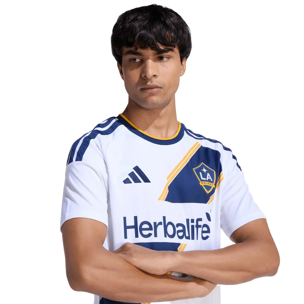 adidas Men's Cerrillo LA Galaxy Home Stadium Jersey 26/27 (White)