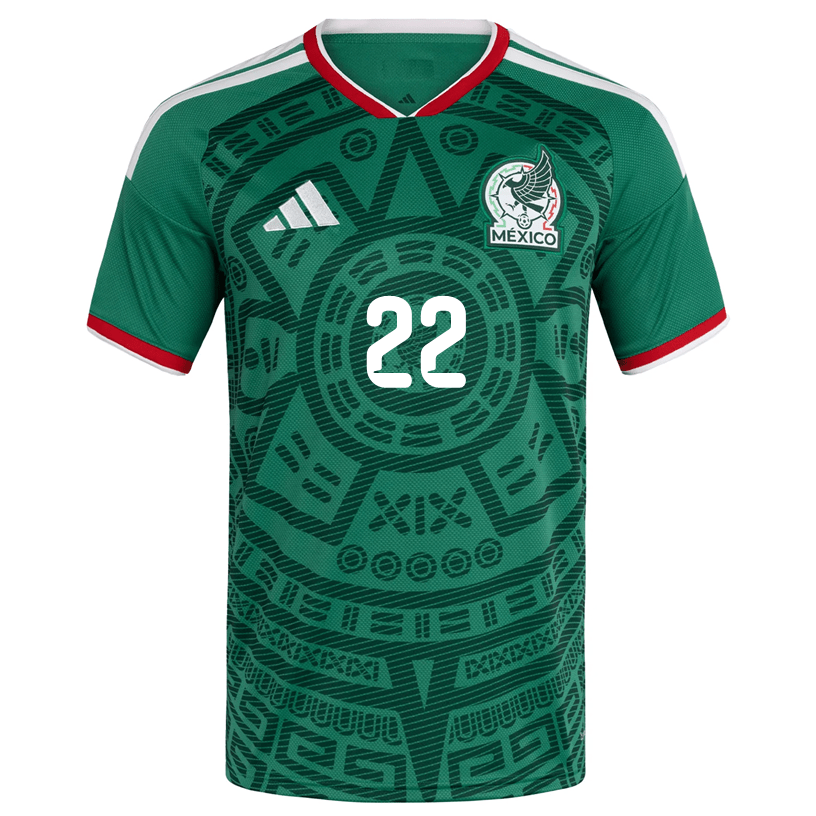 adidas Men's H.Lozano Mexico Home 2026 World Cup Jersey (Bold Green)