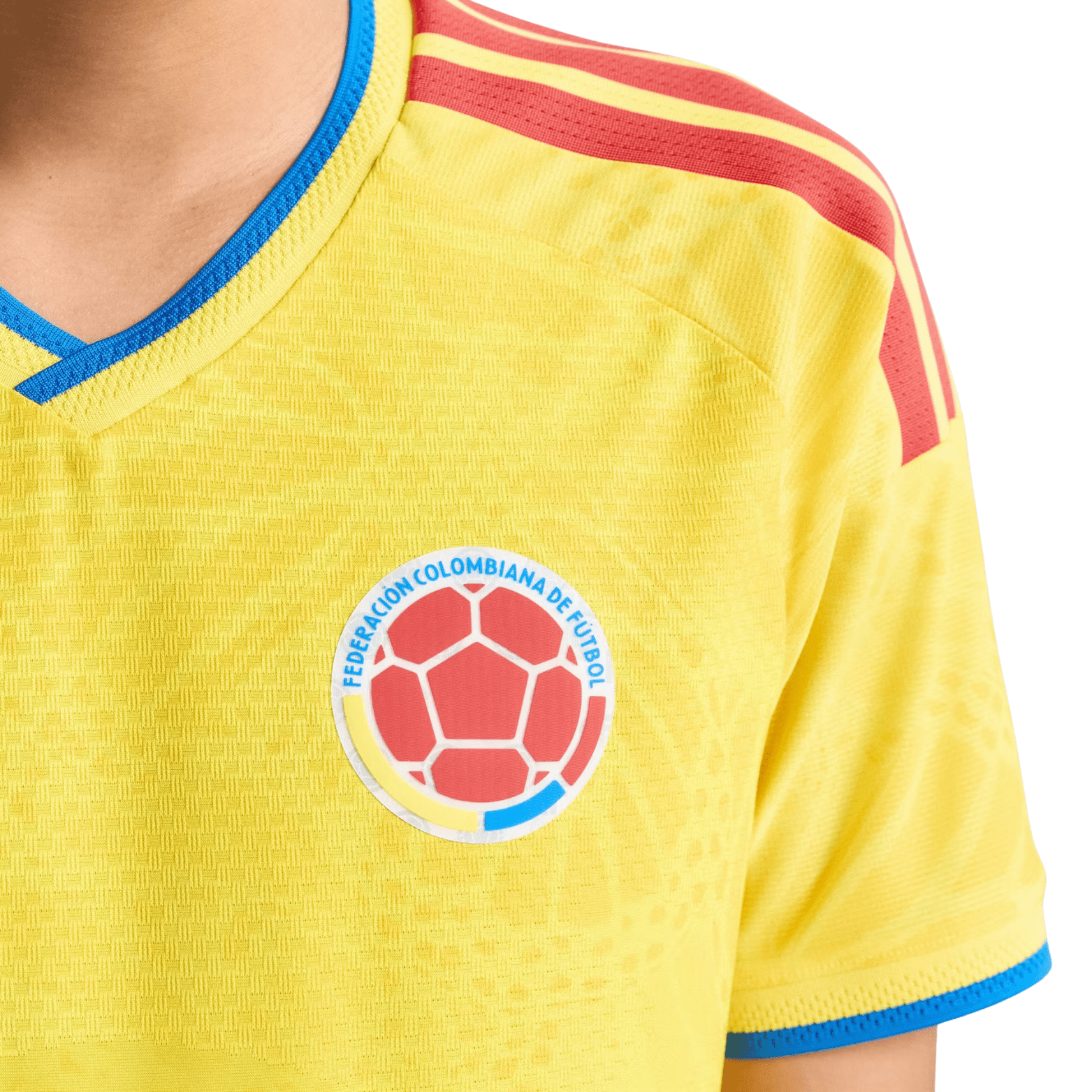 adidas Men's Castano Colombia 2026 Authentic Home Jersey (Impact Yellow)