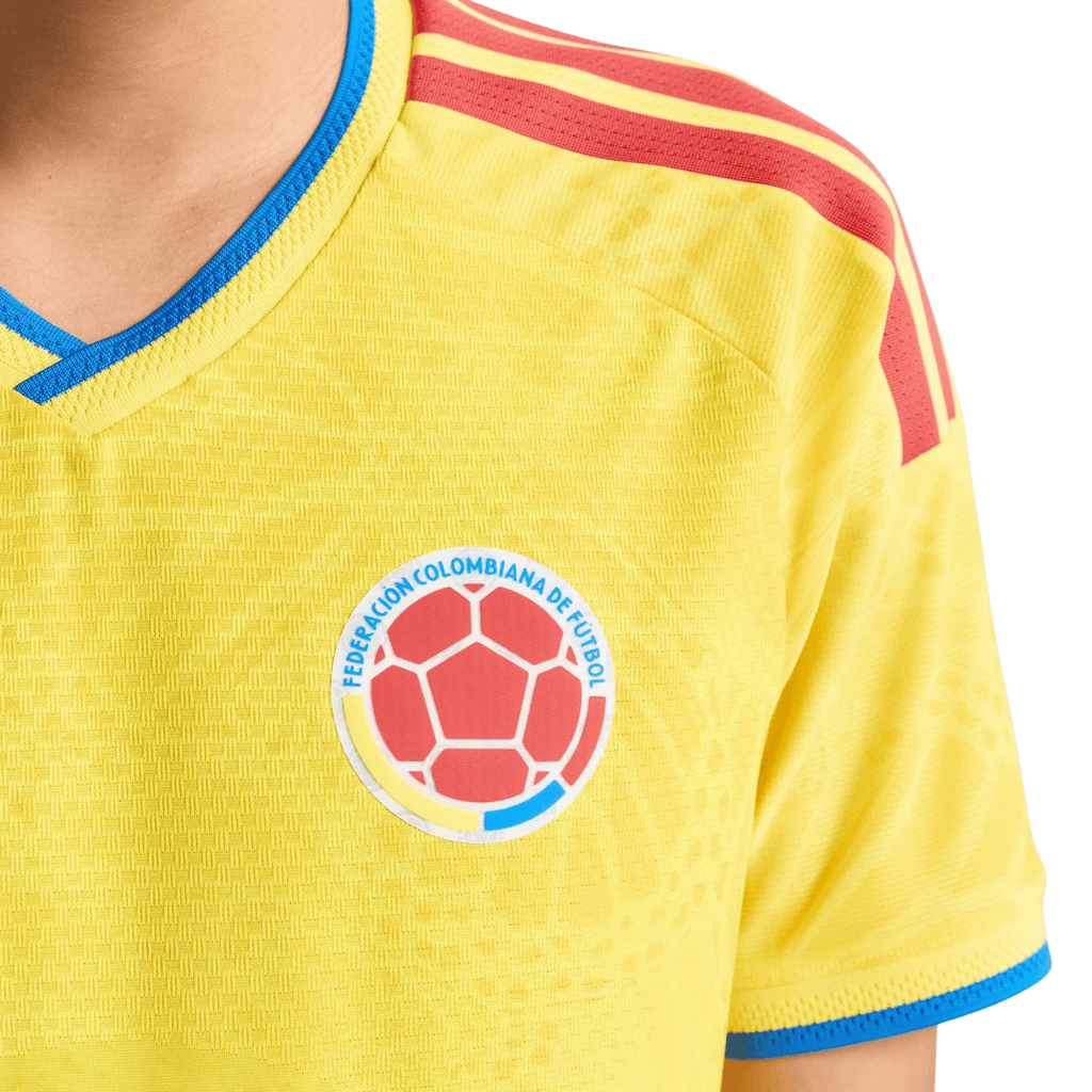 adidas Men's L. Diaz Colombia 2026 Authentic Home Jersey (Impact Yellow)