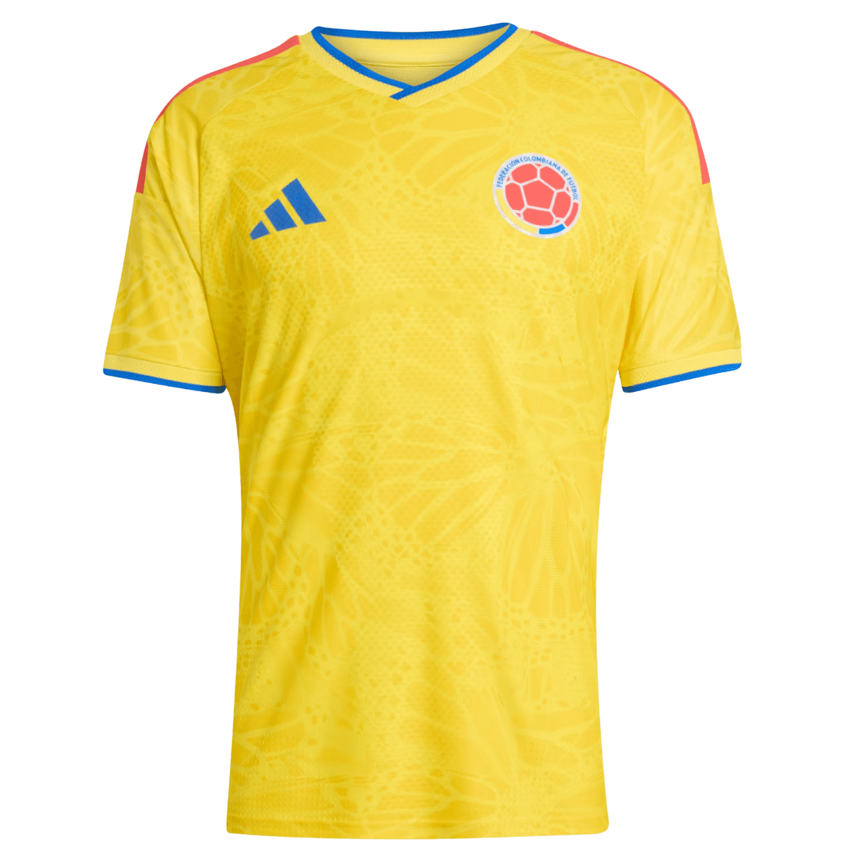 adidas Men's L. Diaz Colombia 2026 Authentic Home Jersey (Impact Yellow)