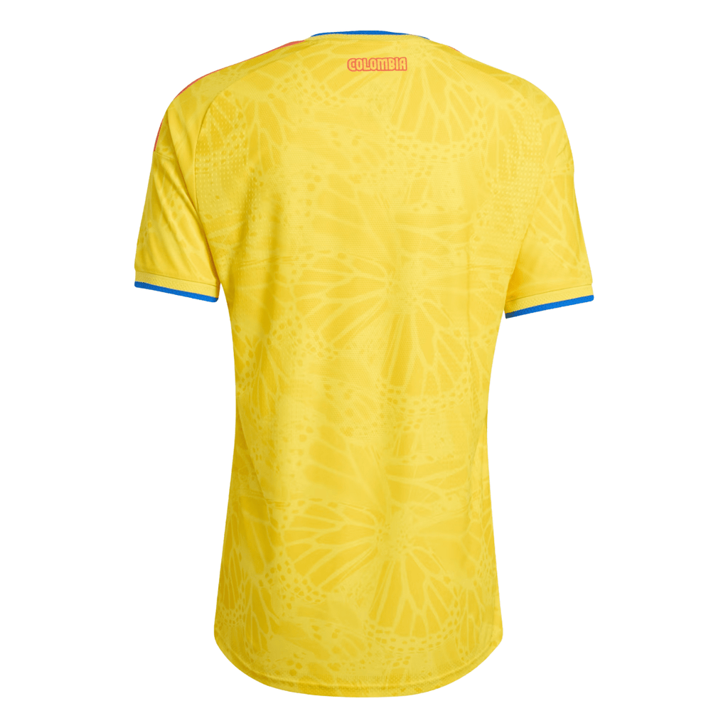 adidas Men's Montero Colombia 2026 Authentic Home Jersey (Impact Yellow)