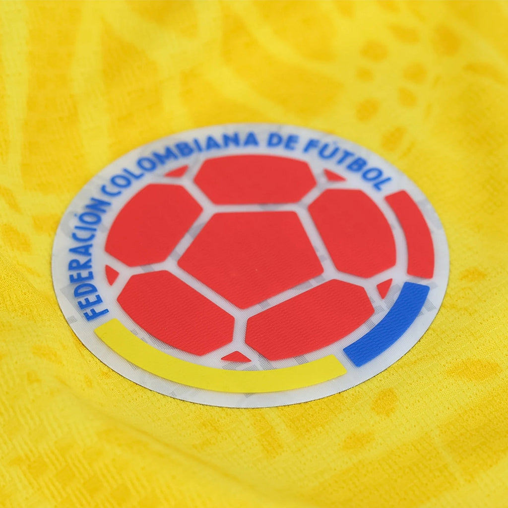 adidas Men's Montero Colombia 2026 Authentic Home Jersey (Impact Yellow)