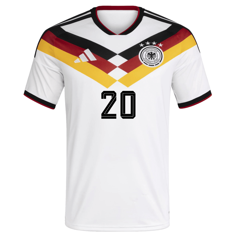 adidas Men's Muller Germany Home World Cup Jersey 2026 (White/Black)
