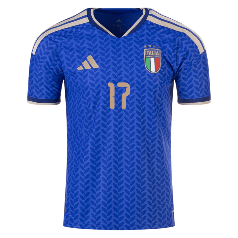 adidas Men's Orsolini Italy 2026 Authentic Home Jersey (Bold Blue)