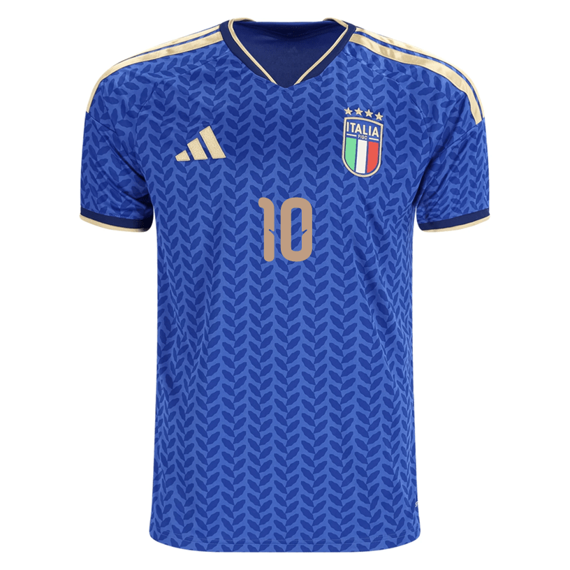 adidas Men's Raspadori Italy Home Stadium Jersey 2026 (Bold Blue)