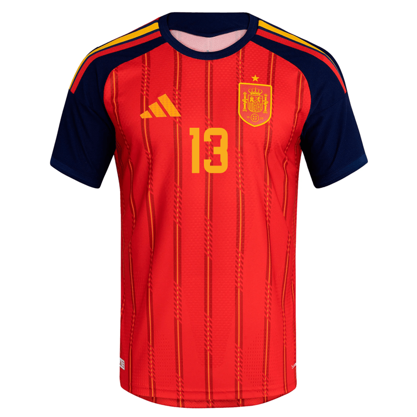 adidas Men's Raya Spain Authentic World Cup Home Jersey 2026 (Vivid Red)