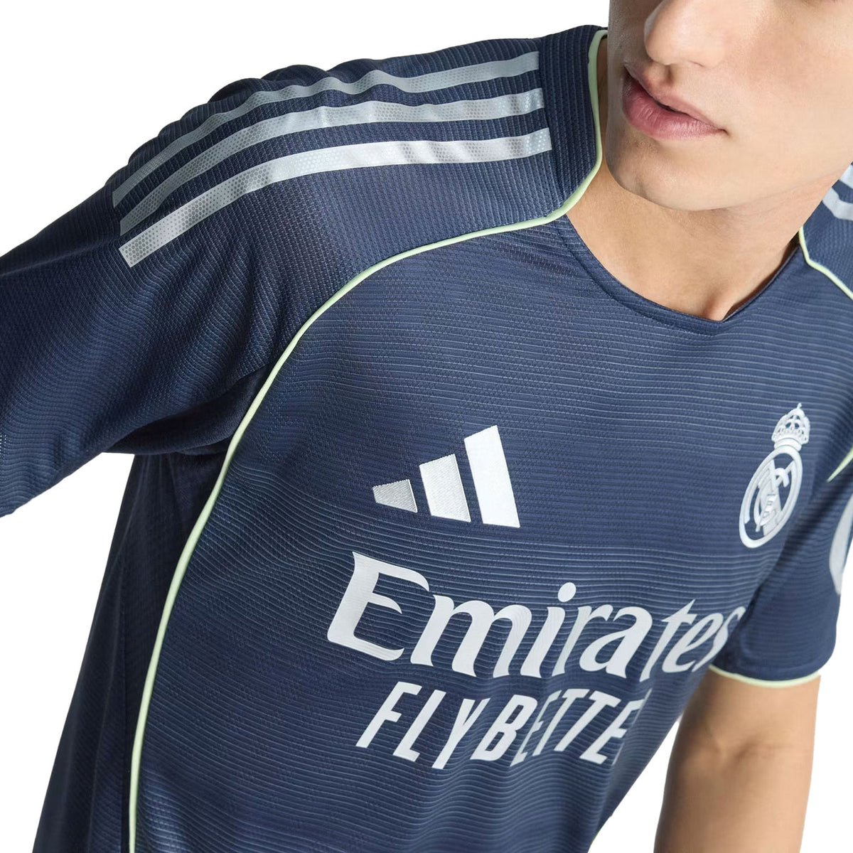 adidas Brahim DÃ­az Real Madrid Authentic Away Jersey 25/26 w/ Champions League Patches (Legend Ink