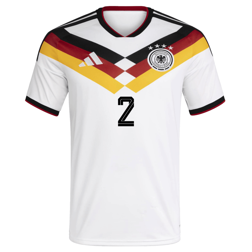 adidas Men's Rudiger Germany Home World Cup Jersey 2026 (White/Black)