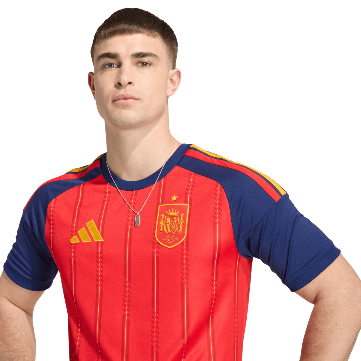 adidas Men's Simon Spain World Cup Home Jersey 2026 (Vivid Red)