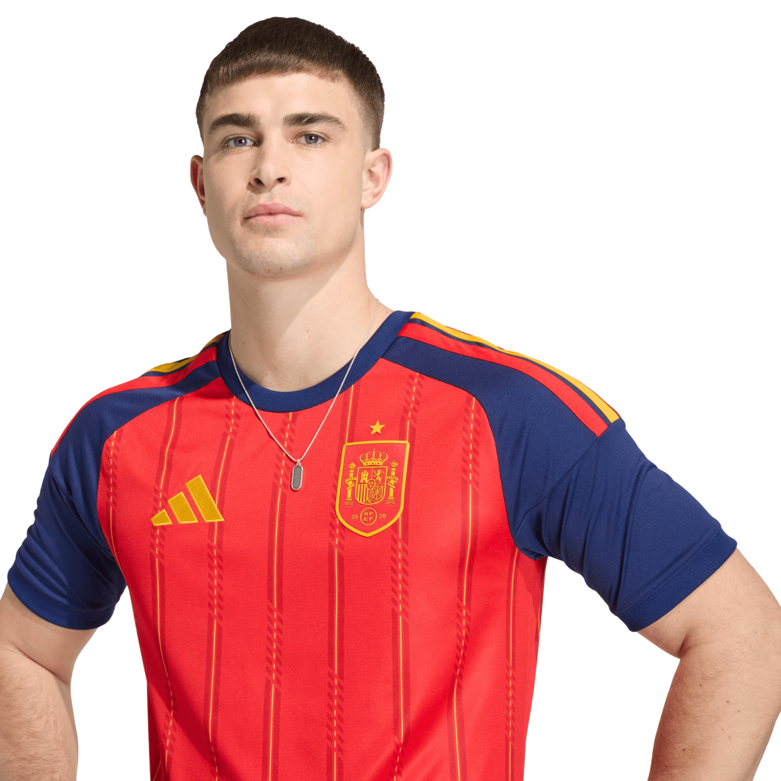adidas Men's Unai Lopez Spain World Cup Home Jersey 2026 (Vivid Red)