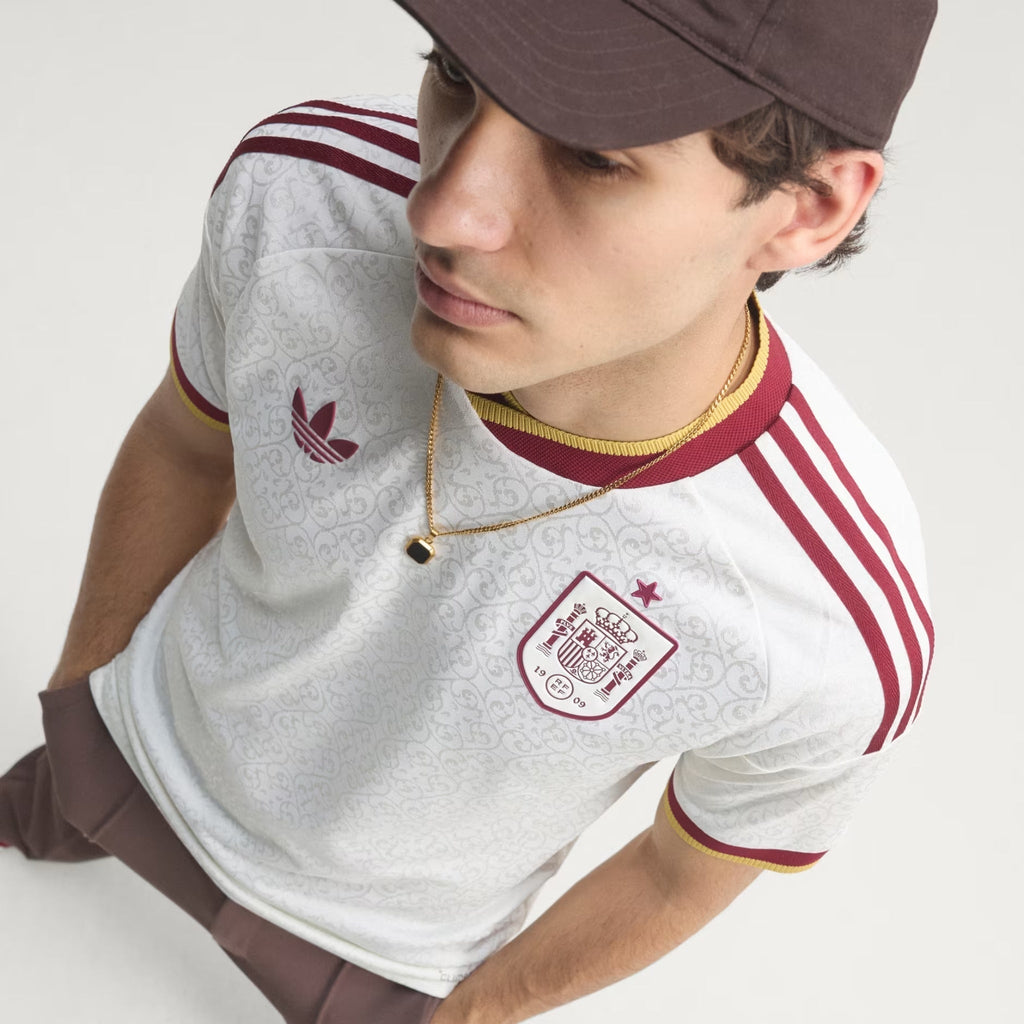 adidas Men's Spain Authentic Pau CubarsÃ­ Away Jersey 2026 (White)