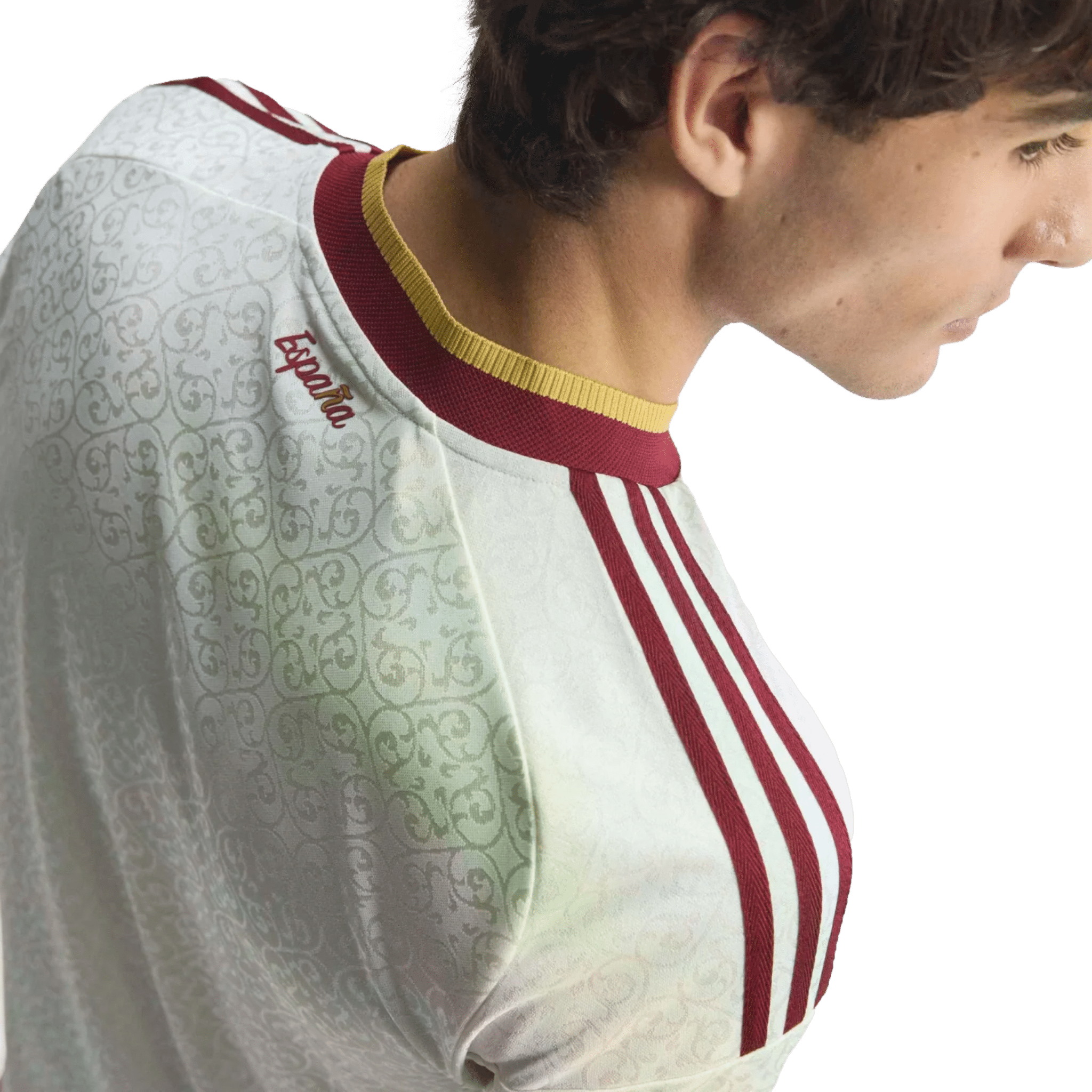 adidas Men's Spain Authentic Pau Cubarsí Away Jersey 2026 (White)