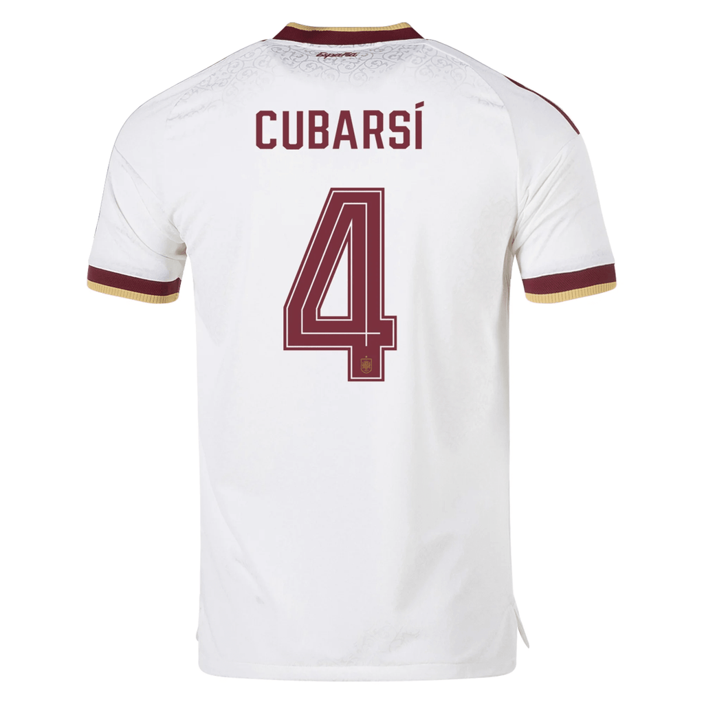 adidas Men's Spain Authentic Pau CubarsÃ­ Away Jersey 2026 (White)