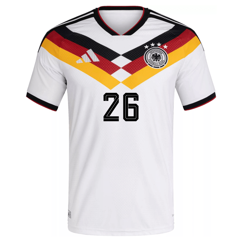 adidas Men's Woltmemade Germany Authentic Home World Cup Jersey 2026 (White/Black)