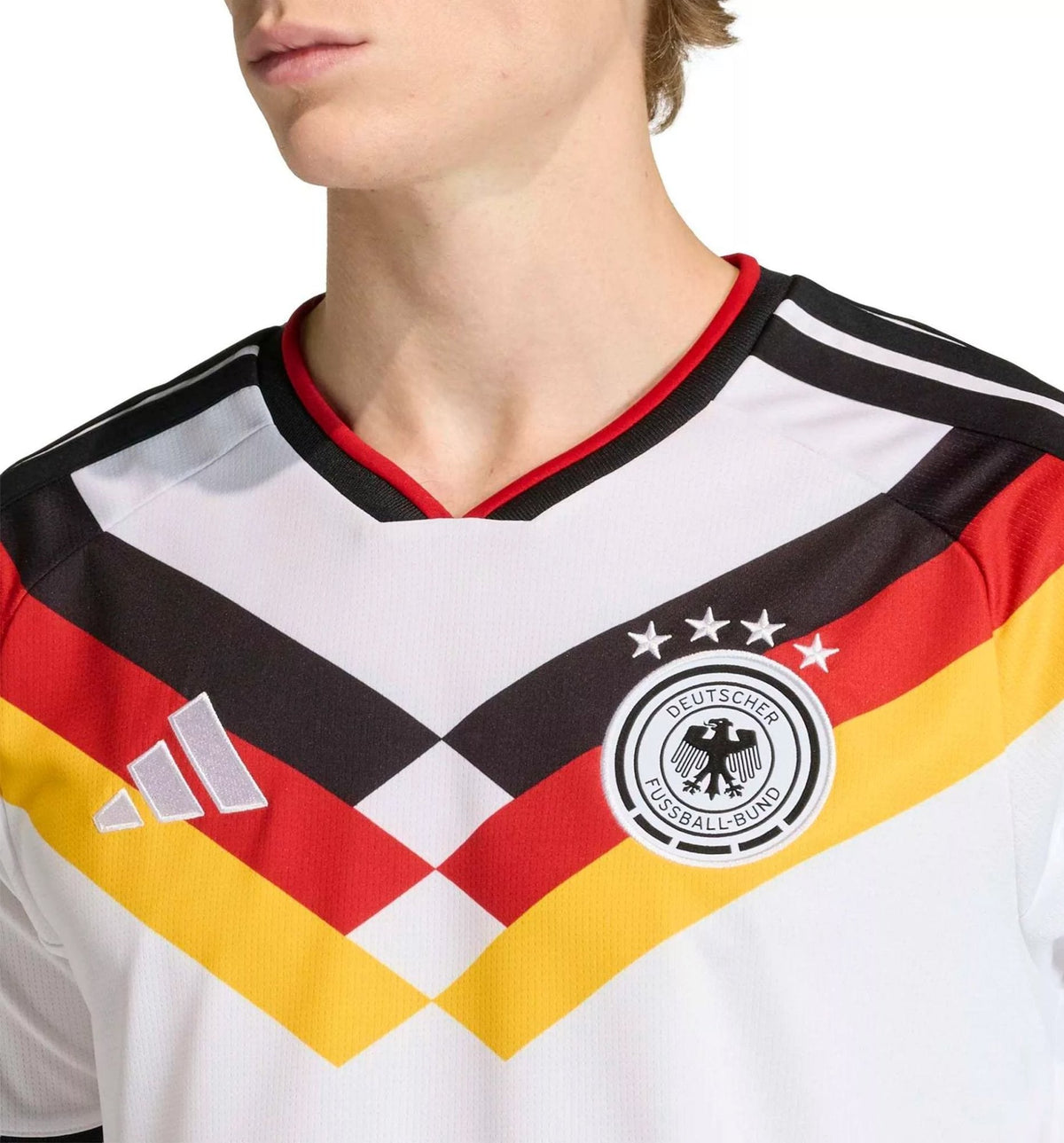 adidas Men's Schlotterbeck Germany Home World Cup Jersey 2026 (White/Black)